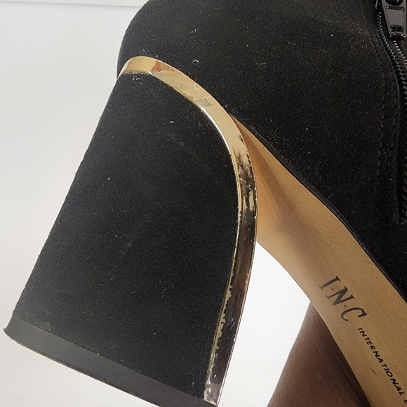 INC International Concepts Harpp Women's Round Toe Leather Ankle Boots Size 11 - Picture 12 of 15